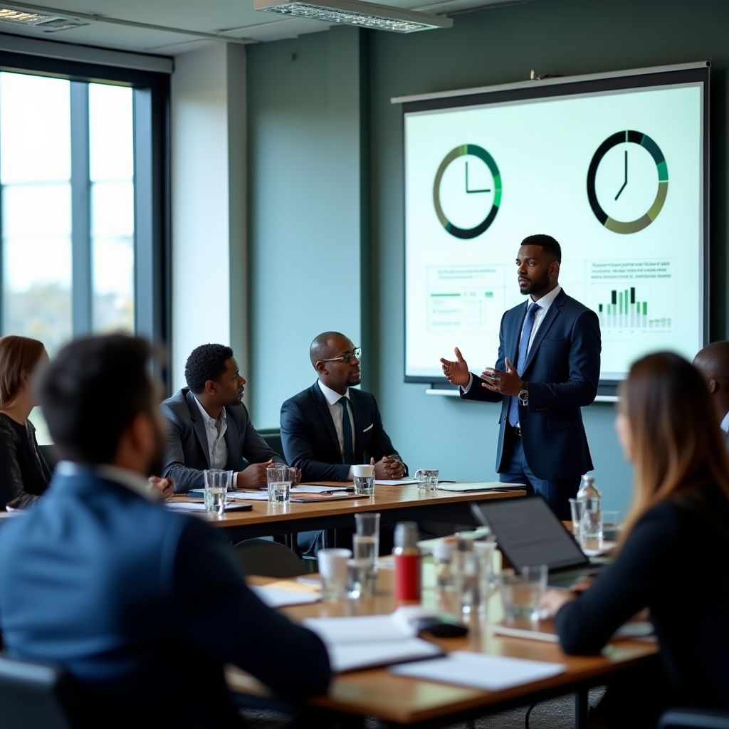 Corporate training session